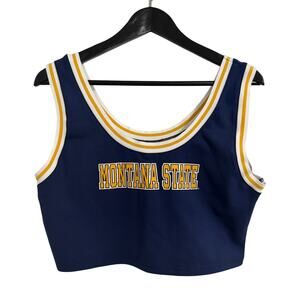 NWT Montana State Bobcats Sports Bra/Cropped Tank Size XL